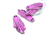 Pink Goth Ghost Halloween Charms, 45x21mm