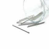 Antique Silver Simple Minimalist Bar Connectors, 35x2mm