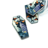 Fall/Autumn Coffin Butterfly Charms, 41x21mm