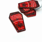 Red Ouija Coffin Charms