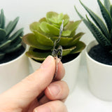 Stainless Steel Snake Pendant Charms, 63x25mm