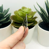 Stainless Steel Snake in Diamond Charm, 41x25mm