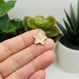 American Flag Star Charms, 18x15mm