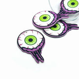 Zombie Eyeball Halloween Charm, 45x31mm