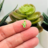Tiny Cactus Charms, 7x12mm