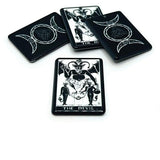 The Devil Black and White Tarot Card Charms, 34x25mm