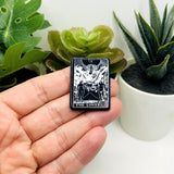 The Lovers Black and White Tarot Card Charms, 34x25mm
