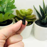 Black Lunar Moth Charms, 25x17mm