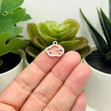 Antique Silver Cloud Charms, 12.5x14mm