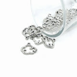 Antique Silver Cloud Charms, 12.5x14mm