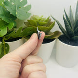 Small Blue Enamel Butterfly Charms, 14x20mm