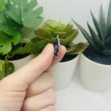 Purple Enamel Butterfly Charms, 24x16mm