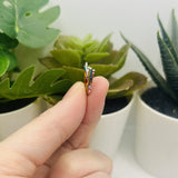 Small Red and Yellow Enamel Butterfly Charms, 14x20mm