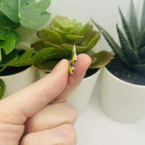 Yellow Butterfly Charms, 13x20mm