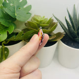 Pink Enamel Butterfly Charms, 24x16mm