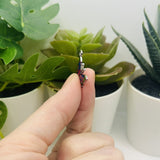 Small Purple Enamel Butterfly Charms, 14x20mm