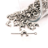 Dolphin Spacer Charm Beads, 10x8mm