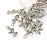 Silver Saguaro Cactus Charms, 29x9mm