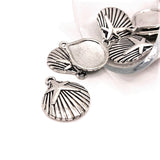 Silver Shell and Starfish Charms