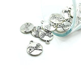 Silver Pinkie Promise Charms, 17x14mm