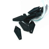 Black Vampire Coffin Charms, 26x11mm
