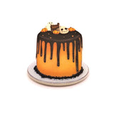 Halloween Cake, Fall Baker's Pendant, 37x30mm