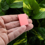 3D Pink Book Charms, 27x18mm