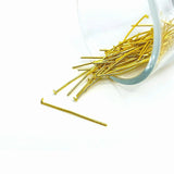 30mm, 21g, Gold Plated Head Pins