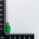 Green Christmas Light Charm, 10x25mm