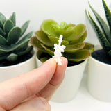 White Christmas Snowflake Charm, 22x26mm