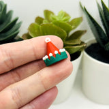 Christmas Elf Hat Charms, 17x17mm