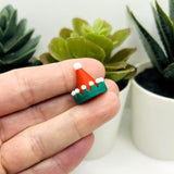 Christmas Elf Hat Charms, 17x17mm