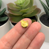 Gold Apple Teacher Charms, 10x10mm