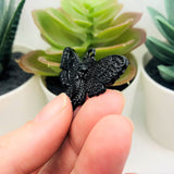 Large Black Death's Head Moth Charms, 25x41mm, 43x27mm