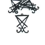 Black Lucifer Sigil Satan Pendants