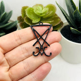 Black Lucifer Sigil Satan Pendants