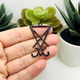 Black Lucifer Sigil Satan Pendants