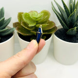 Blue and Gold Vampire Coffin Charms, 26x12mm