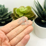 Stainless Steel Moth Charms, 21x27mm