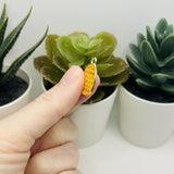 Yellow Easter Egg Charms, 22x14mm