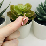 Pink Enamel Cross Charms, 25x14mm