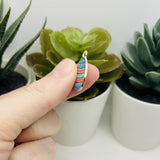 Blue and Pink Easter Egg Charms, 22x14mm