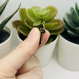 Black Enamel Cross Charms, 25x14mm