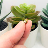 303 Stainless Steel, 18k Gold, Birthstone Rhinestone Set, 8x6mm