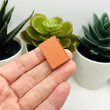 3D Brown Book Charms, 27x18mm