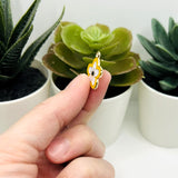 Yellow and White Flower Charms, 19.5x18mm