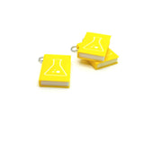 3D Science Teacher Book Charm or Keychain, 27x18mm