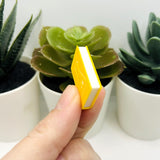 3D Science Teacher Book Charm or Keychain, 27x18mm