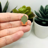 Desert Barrel Cactus Charms, 21x12mm