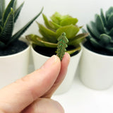 Green Fern Leaf Charms, 30x13mm